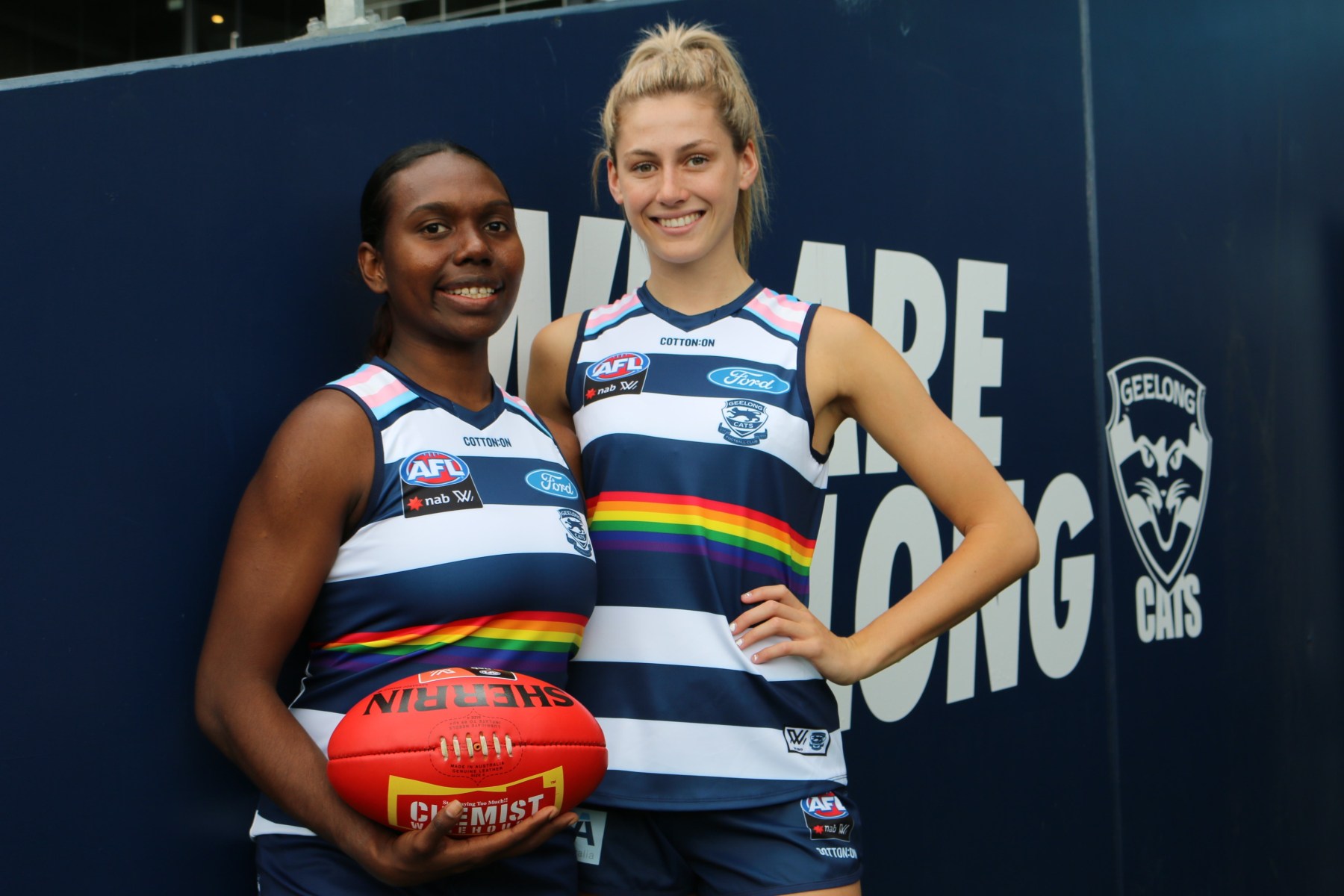 AFL Geelong Cats 'Hoops' Basketball Singlet