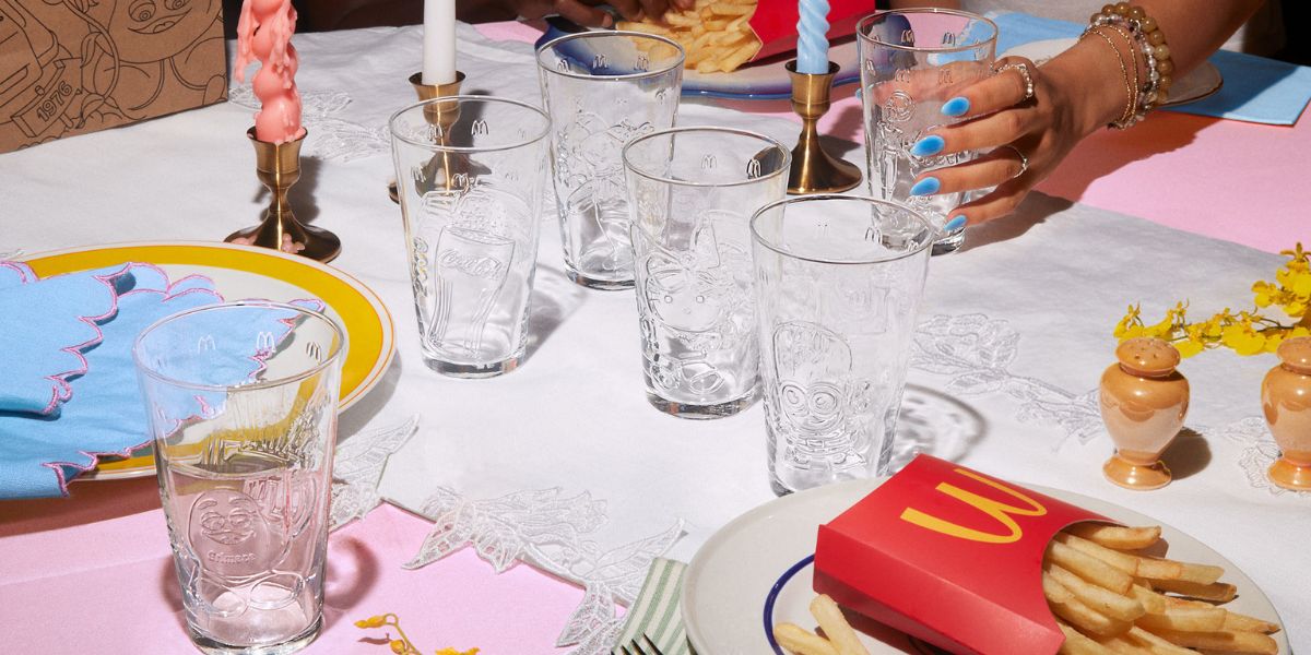 Hurry! Limited Edition McDonald's Glasses Free with Large Quarter